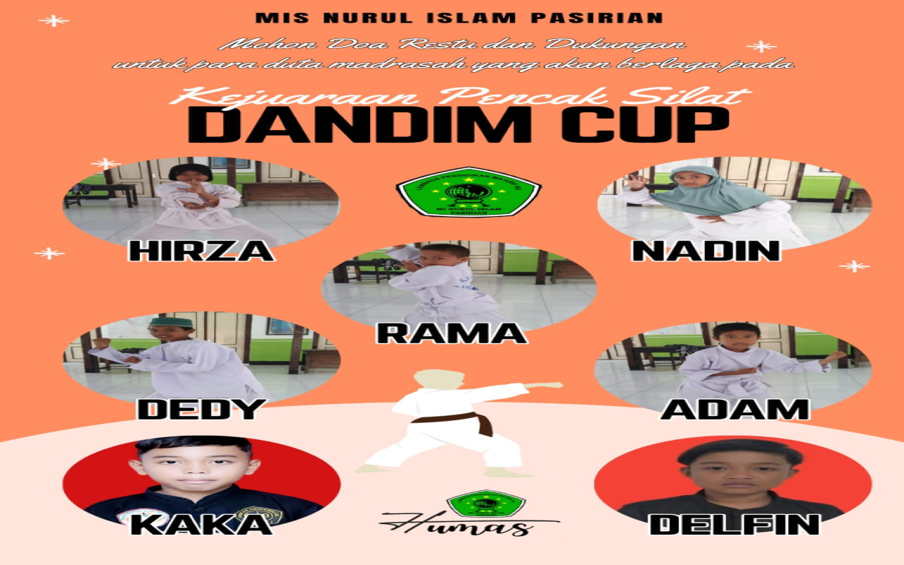 Mohon Do'a restu dan dukungannya untuk para duta madrasdah yang akan berlaga pada KEJUARAAN PENCAK SILAT DANDIM CUP Kabupaten Lumajang tahun 2023