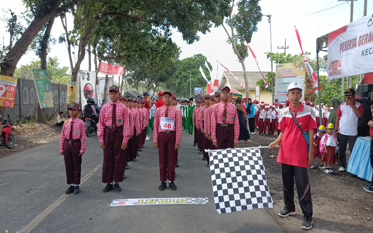 Lomba Baris-Berbaris Tingkat SD/MI se-Kecamatan Pasirian dalam Rangka Memperingati HUT RI ke-78 tahun 2023