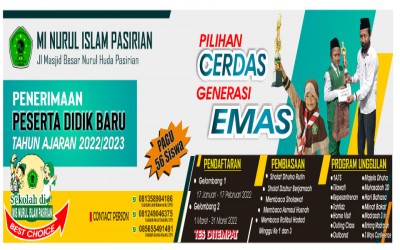 MI NURUL ISLAM PASIRIAN SIAP MEMBUKA PENERIMAAN PESERTA DIDIK BARU (PPDB)  2022/2023